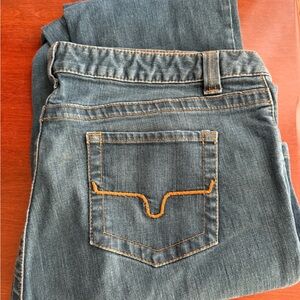 Hudson Blue Jeans with Orange Stitching